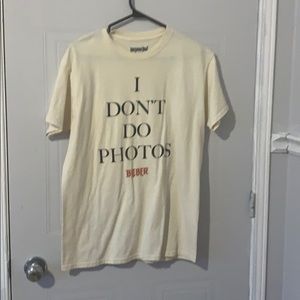 Justin Bieber purpose tour t-shirt.